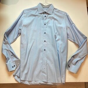 Men’s Eton Contemporary Fit Dress Shirt Size - 16 - 41 - Blue - Signature Twill
